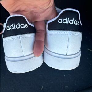 Adidas grand court shoes. Cloud white/core black